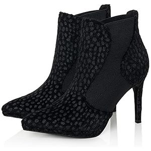 Ruby Shoo Blair Pointed Boots voor dames, Black Appaloosa, 39 EU