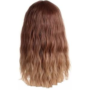 DieffematicJF Pruik Wig hair extensions synthetic hair high ponytail long curly hair women's headdress fluffy overall wig women wear