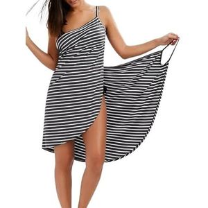 Bikini Cover Up Dames Zomer Strand Sexy Vrouwen Effen Kleur Wrap Jurk Zonbescherming Bikini Cover Up Vrouwelijk Badpak Dames Zee (3, M)