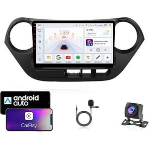 Android 13 Dubbel Din Auto Stereo Touchscreen Auto Stereo Voor Hyundai i10 2013-2016 Met Bluetooth GPS Navigatie WiFi FM Radio USB/SWC/Plug en Play Ondersteuning Carplay&Android Auto(4 Core Wifi 2G+32