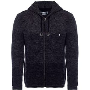 Carisma Herenvest voor winter en overgang; aangenaam vrijetijdsjack met kleurverloop, ritssluiting met zijzak 7397