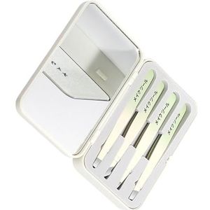 Professionele pincet voor gezichtsbehandelingen haar roestvrij staal precisies pincet voor ingegroeide haren wenkbrauw pincet mannen vrouwen