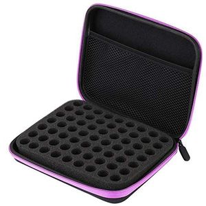 Raguso Essentiële olie Storage Case Foam Insert Organizer met harde EVA Shell voor Nail Vernis (paars)