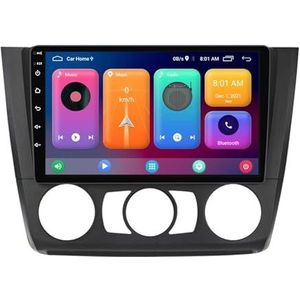Android 14.0 2 Din Autoradio 9"" Touchscreen Auto Stereo voor BMW 1 Series E81 E82 E87 E88 2004-2012-[Ingebouwd CarPlay/Android auto/DSP/GPS]-Support MIC/Stuurbediening/Bluetooth 5.0(B,P2 WIFI 4-Core 1