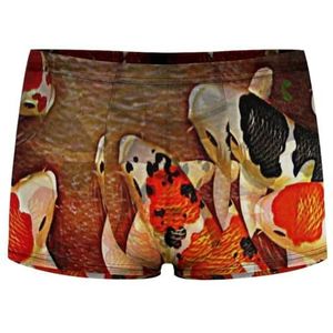 Japanse Carpe Koi Fish Heren Boxer Slips Sexy Shorts Mesh Boxers Ondergoed Ademend Onderbroek Thong