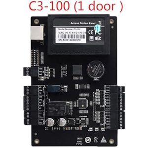Inklokken in Machine, TCP IP Wiegand 26 C3-100 C3-200 C3-400 Deurtoegangscontrolepaneel Board for beveiligingsoplossingen Toegangscontrolesysteem 30000 gebruikers Kantoorponsklok(Color:C3-100)