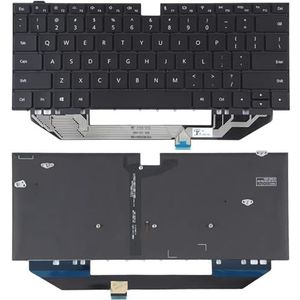 Clavier de remplacement pour ordinateur portable Voor Huawei Matebook X Pro US -versietoetsenbord met achtergrondverlichting