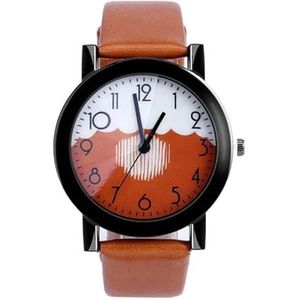 Quartz-polshorloges Leren roestvrijstalen horloge Stijlvol luxe polshorloge Gemakkelijk afleesbaar horloge Verstelbare klokpolshorloge