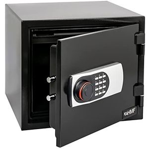 HMF 46161 Safe Tresor vuurvast 60 minuten met cijferslot | 41,2 x 35,5 x 36,3 cm