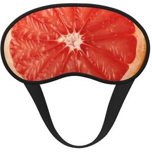 Slaapmasker voor zijslaper zijden slaapmaskers met elastische band, super zachte oogslaapschaduwhoes, rijpe grapefruit plakje, verduisterend, nachtblinddoek voor vrouwen en mannen, reizen