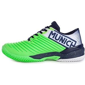 Munich PADX 24 Padel, Sportschoenen, Unisex, Volwassenen, Groen, Maat 42, Celeste Y Blanco, 42 EU