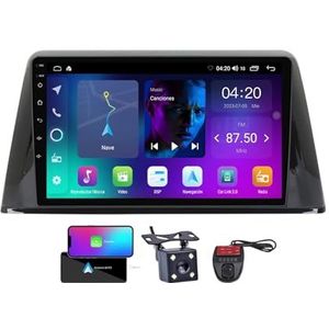 Android 13 Dual Din Car Stereo voor Peugeot 308 2016-2018 met 9 inch HD Touchscreen Media Player met Carplay Android Auto Bluetooth 5.0 4G WiFi GPS-navigatie FM/RDS SWC + achtercamera(NF-1)