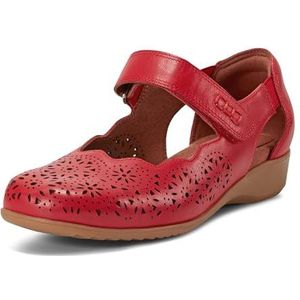 Cobb Hill Rully Mary Jane Flat voor dames, Rood leder, 36.5 EU