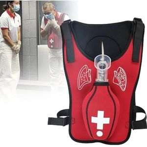 anti-verstikkingsapparaat, Trainingsvest for EHBO-training tegen verstikking bij volwassenen met rugpat, geschikt for verpleegkundigen in opleiding, kinderen - rood