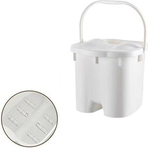 PA-DABAOO Plastic Voetbad Emmer, Voetbad Emmer Met Massagerol, Voet Spa -Emmer, Voetbadbassin, Plastic Emmer Met Handvat, Geschikt Voor Spa -Voetbad Voor Thuisvoet Spa,M