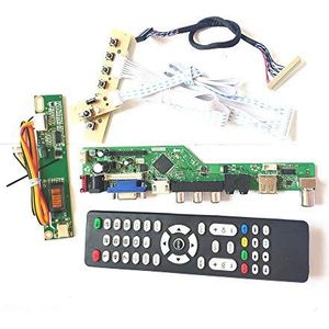 Voor LTN141XA-L01/L02 1CCFL 30Pin LVDS T.V53 controller board VGA HDMI AV USB Remote+Inverter+toetsenbord LCD display panel DIY kit (LTN141XA-L01)