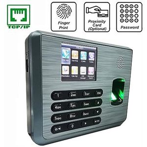 Inklokken in Machine, TX628 Tcp/ip Biometrisch aanwezigheidssysteem Vingerafdruk Prikklok Werknemer Controlemachine Elektronisch apparaat Kantoorponsklok(Color:TX628-IC,Size:A_3)