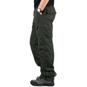 Men's Work Trousers Walking Pants Softshell Trousers for Men Fleece Pants Thermal Cargo Trousers with 6 Pockets