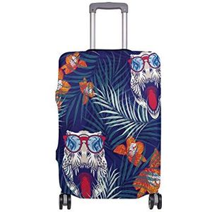 AJINGA Geel Wolf Travel Bagage Protector Koffer Cover S 18-20 in