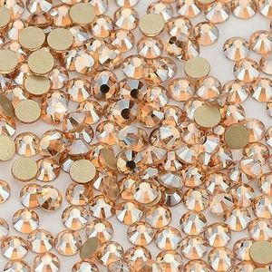 SS6-SS20 1440 stuks kristal niet-hotfix strass steentjes flatback glitter steentjes nail art decoraties diy accessoires-gouden schaduw-mix formaat (SS3-SS20)-1440 stuks