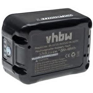 vhbw Accu vervanging voor Makita BL1021, BL1021B, BL1021B-2, BL1040, BL1040B voor elektrisch gereedschap (4000 mAh, Li-Ion, 12 V, 3 cellen)