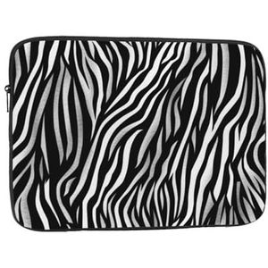 Laptop Sleeve Zebra Print Slim Laptop Case Cover Duurzame Aktetas Schokbestendige Beschermende Notebook Case voor Reizen Werk