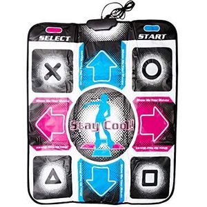 MAYOKIAAR Danspad, dansmat voor Dance Dance Revolution (DDR) antislip gevoelige USB-dansdeken voor pc laptop videogame, geschenken voor meisjes en jongens (maat: 90 x 100 x 1,93 cm)