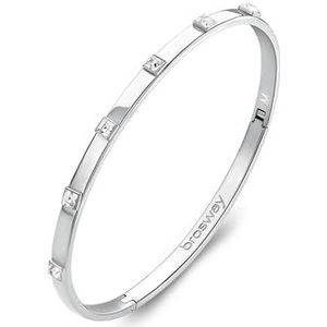 Brosway WITHYOU rigid women's bracelet in 316L steel BWY58 with crystals
