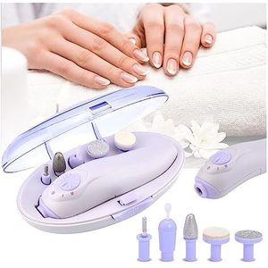 Elektrische nagelvijl, Elektrische Manicure Pedicure Kit Multifunctionele Pedicure Manicure Gereedschap Set Draadloze Elektrische Nagel Boor Kit for Mannen Of Vrouwen Nail C voor zowel natuurlijke als