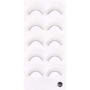 False Eyelashes, 5 Pairs Practice Self-Adhesive Reusable Eye Lashes for Eyelash Extension Grafting Training Eye Makeup