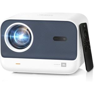 【Geluid van JBL】Native 1080P mini-projector, autofocus en verticale keystone draagbare projector, WiFi 6 Bluetooth 50% voor slaapkamer/thuisbioscoop/buiten/iOS/Android