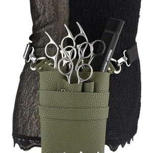 Kapperstas, gereedschapstas, PU-leer, tas, verstelbare riem voor het opbergen van kappersgereedschap, schaar, clips, holster, kammen, hoge capaciteit (1)