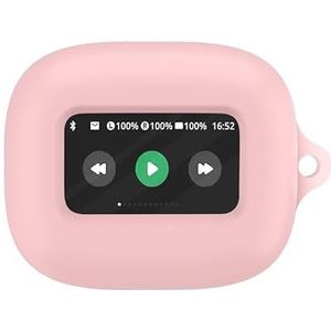 Voor JBL Live Flex 3 hoofdtelefoonhoes Siliconen hoes Drop-proof en stofdichte hoofdtelefoon case (Roze)