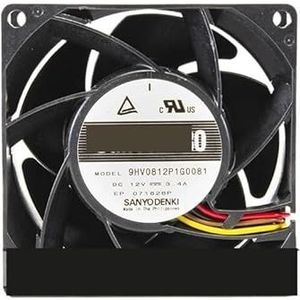 Voor Sanyo Denki 9HV0812P1G0081 DC 12V 3.4A 80x80x38mm 4-draads serverkoelventilator