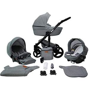 SaintBaby wandelwagen Comodo 2in1 3in1 Isofix babyzitje combi wandelwagen buggy Stone 12 2in1 zonder autostoel