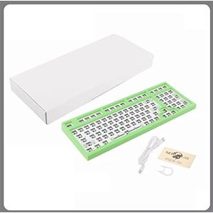 NT980 Hot Swap Mechanisch Toetsenbord Kit RGB Compatibel met 3/5 Pins Voor Cherry Gateron Kailh Dial Toetsenbord DIY (Groen)