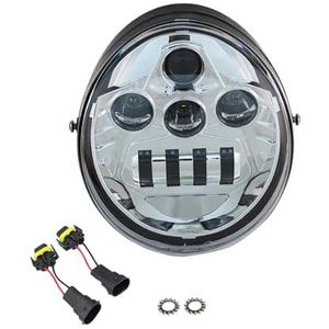 LED koplamp Koplamp Voor Motorfiets Met Hoge Dimlicht Voor V-Rod VRSC VRSCA VRSCAW VRSCB VRSCF VRSCSE VRSCSE2 VRSCR VRSCX led-motorlamp(Chrome)