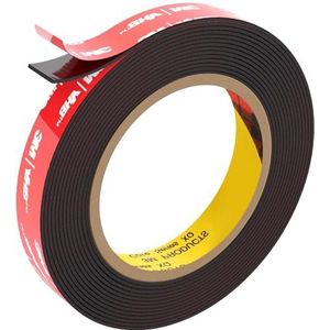 FIXCHORD 3M VHB Dubbelzijdig Plakband, Montagetape, Dubbelzijdige Tape Extra Sterke, Waterdichte Sterke Montagekleefband voor LED-stripverlichting, auto, huis- en kantoordecoratie, zwart 15.4FT×0.59IN