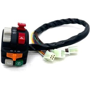 Motorfiets Stuur Schakelaar 1 Stuk 22 Mm 7/8"" Motorfiets Stuurschakelaars Claxonknop Richtingaanwijzer Koplamp Elektrische Start Kill Controller Schakelaar