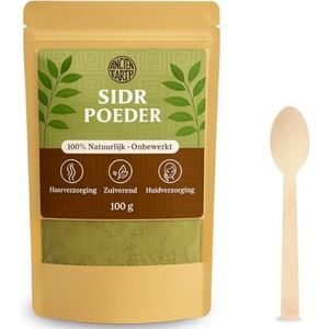 Sidr Poeder 100 gram - Voor Haar - Roqyah - Henna - 100% Puur en Onbewerkte sidr poeder - Natuurlijk - Jujebe Blad Poeder - Sidr Uit Marokko