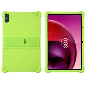 Tablethoes geschikt for Lenovo Tab M10 5G 10,6 inch TB-360ZU TB-360XU zachte siliconen standaard shell cover case(Green)