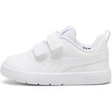 PUMA Courtflex V3 sneakers voor kleuters 25 White Silver Mist Gray