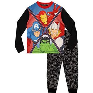 Marvel Jongens Pyjama's Avengers Veelkleurig 134