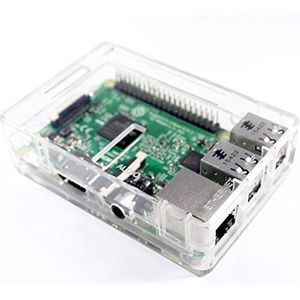 Paradisetronic.com Behuizing voor Raspberry Pi Model B+ / Pi 2 / Pi 3, transparant