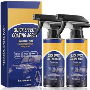 Advanced Car Quick-Acting Coating Agent Spray, Quick Effect Coating Agent, 3 in 1 High Protection Car Spray, Restore Shine and Long-Lasting Protection (2 PCS)