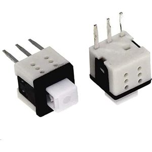 Microschakelaar 100 stuks 5,8 x 5,8 mm zelfborgende drukknop microschakelaar kit 2 3 6-polige toetsschakelaars 5,8 x 5,8 cm (kleur: 16)