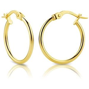 Orovi Dames oorbellen geelgoud creolen 14 karaat (585) goud, goud, Geen edelsteen