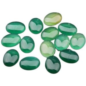 Natuurlijke Kristal Ruwe 10 Stk/zak Natuurlijke Amethist Edelsteen Cabochon 10x14mm Agaat Ovale Convexe Oppervlak Zonder Gaten Ketting Ring Sieraden, 18x25mm