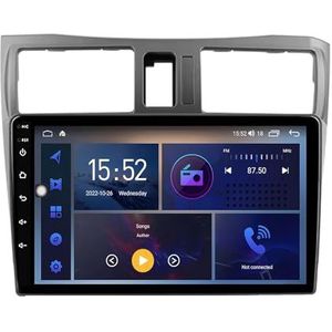 Dubbele DIN Android 14 autoradio voor Nissan Cefiro A33 1998-2003 9 Duim QLED Touch screen-met Draadloze Carplay Android Auto GPS navigatie 4G WiFi Stuurwielbediening achteruitrijcamera(P4 4G+WIFI 8Co