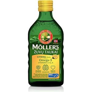 Moller's Fish Oil OMEGA-3 LEMON- Baby Children Volwassen